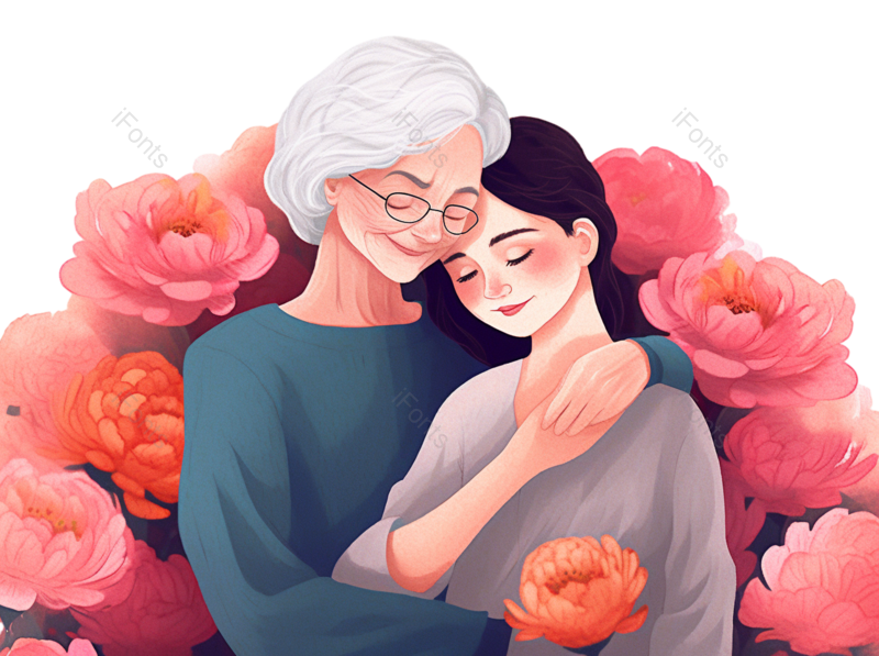 节日图片,母亲节元素,浪漫PNG,妈妈免抠素材